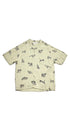 Printed Crepe半袖シャツ